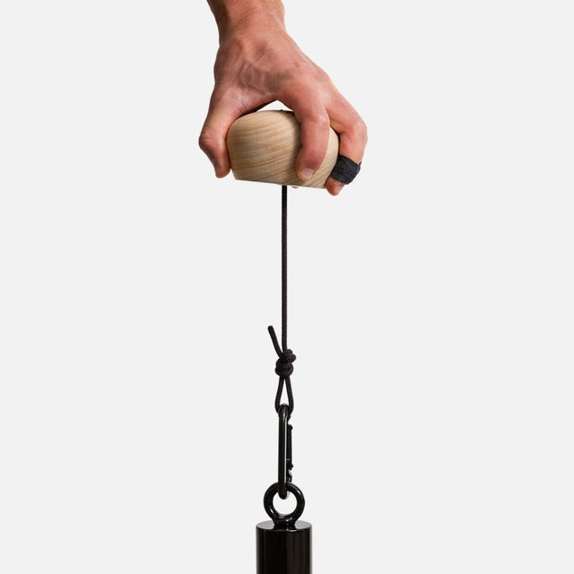 Talon ball in use with weights